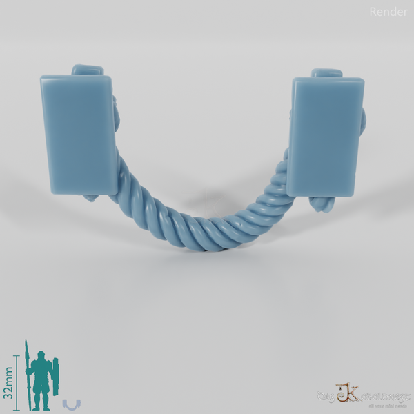 Ausgefranster Seilgriff