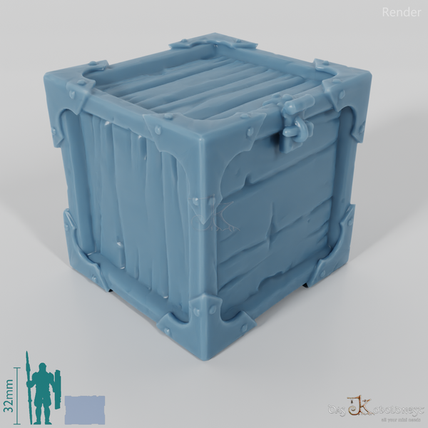 Kiste - Transportkiste mit Metallecken