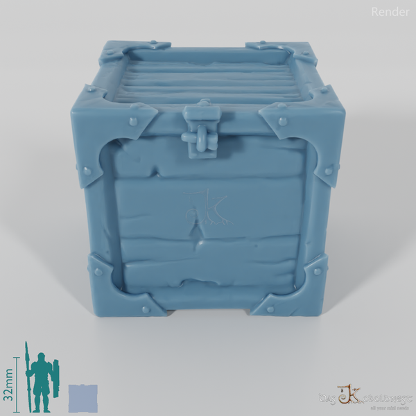 Kiste - Transportkiste mit Metallecken