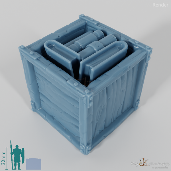 Kiste - Transportkiste mit Büchern 01