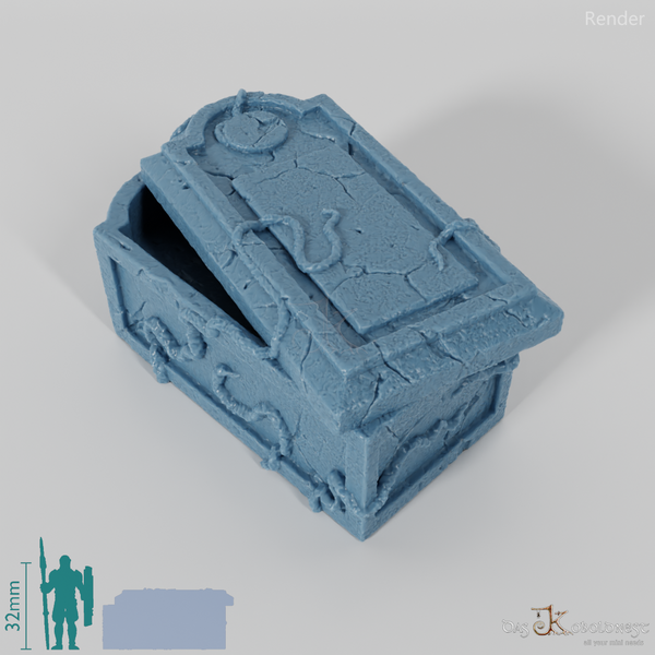 Grabmal - Verwittertes Grabmal 1 - Offen