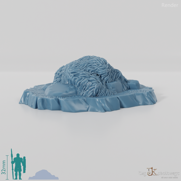 Grasbewachsene Steine