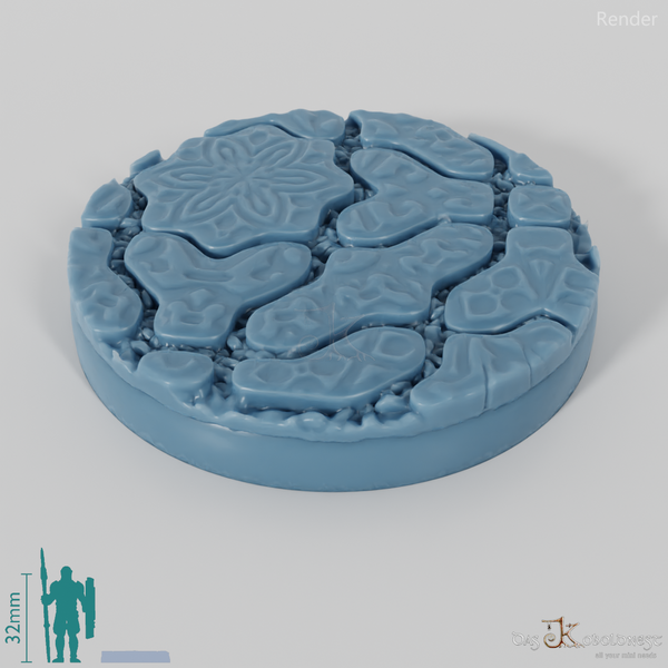 Dekorative Pflastersteinbases (Rund)