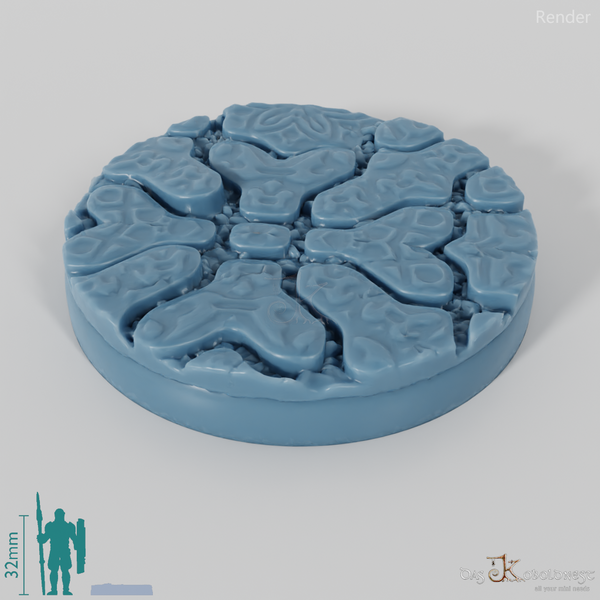 Dekorative Pflastersteinbases (Rund)