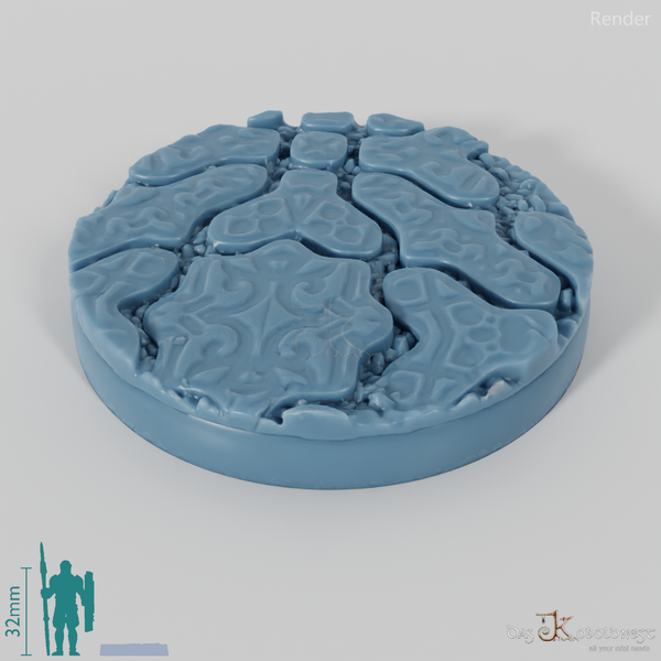 Dekorative Pflastersteinbases (Rund)