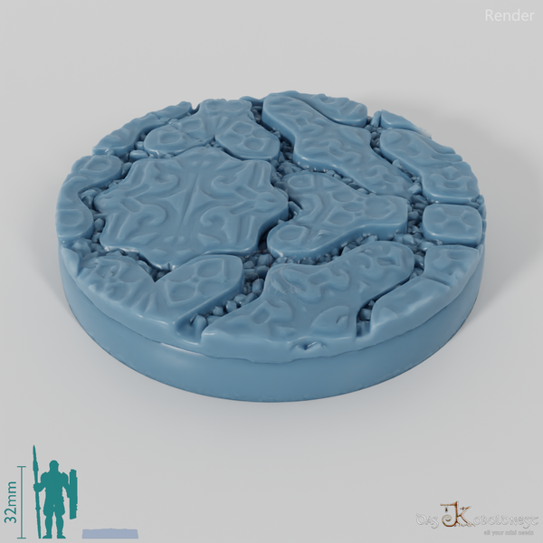 Dekorative Pflastersteinbases (Rund)