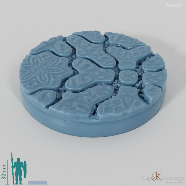 Dekorative Pflastersteinbases (Rund)