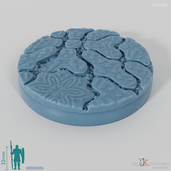 Dekorative Pflastersteinbases (Rund)