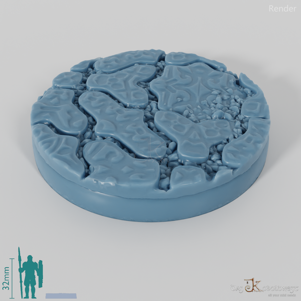 Dekorative Pflastersteinbases (Rund)