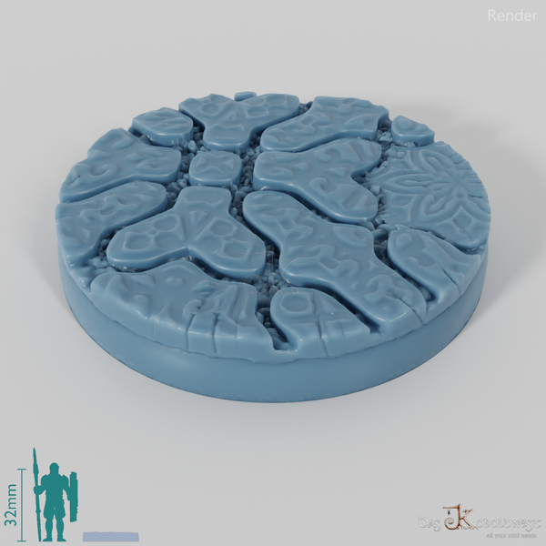 Dekorative Pflastersteinbases (Rund)