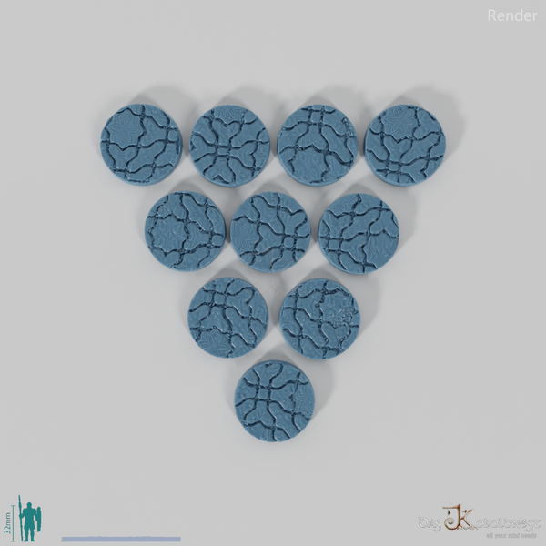 Dekorative Pflastersteinbases (Rund)