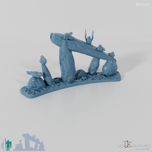 Großer Ritualkreis des Tiefenwalds - Segment C mit Raben