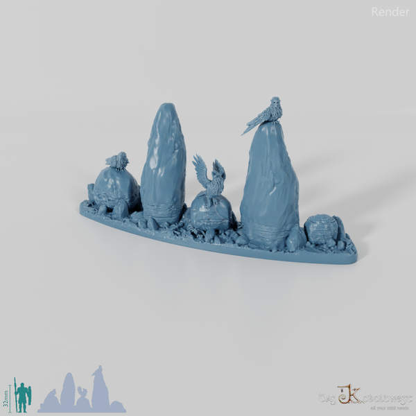 Großer Ritualkreis des Tiefenwalds - Segment G mit Raben