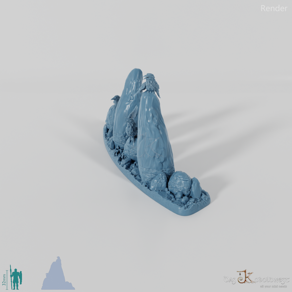 Großer Ritualkreis des Tiefenwalds - Segment G mit Raben