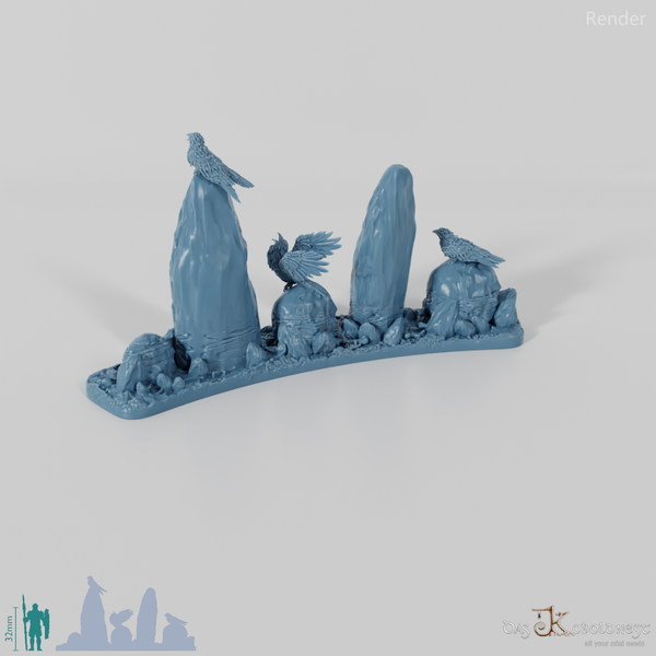 Großer Ritualkreis des Tiefenwalds - Segment G mit Raben