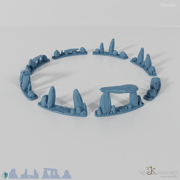 Großer Ritualkreis des Tiefenwalds - Vollständiger Steinkreis