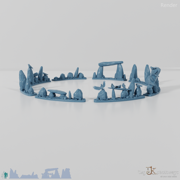 Großer Ritualkreis des Tiefenwalds - Vollständiger Steinkreis