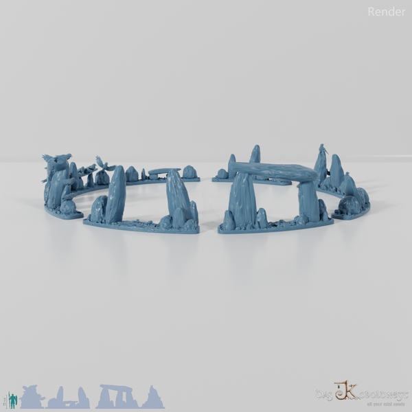 Großer Ritualkreis des Tiefenwalds - Vollständiger Steinkreis