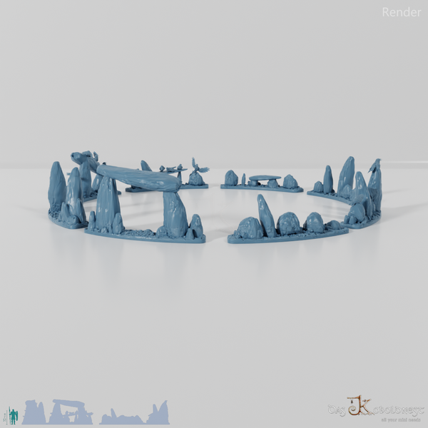 Großer Ritualkreis des Tiefenwalds - Vollständiger Steinkreis