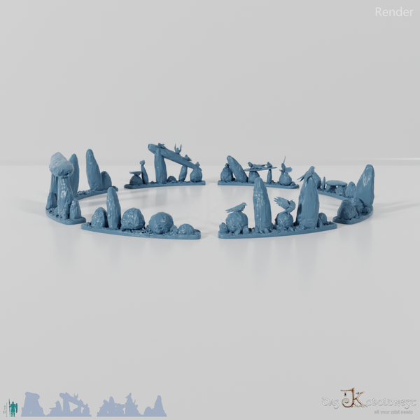 Großer Ritualkreis des Tiefenwalds - Vollständiger Steinkreis