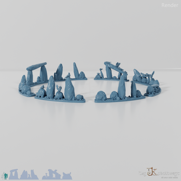 Großer Ritualkreis des Tiefenwalds - Vollständiger Steinkreis