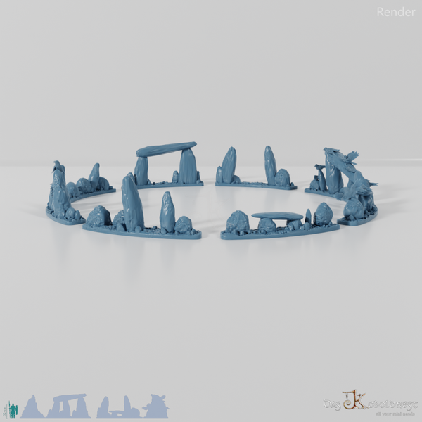 Großer Ritualkreis des Tiefenwalds - Vollständiger Steinkreis