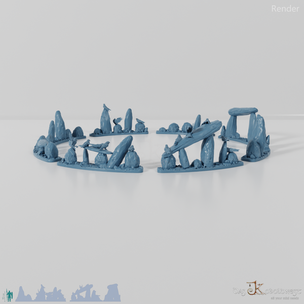 Großer Ritualkreis des Tiefenwalds - Vollständiger Steinkreis