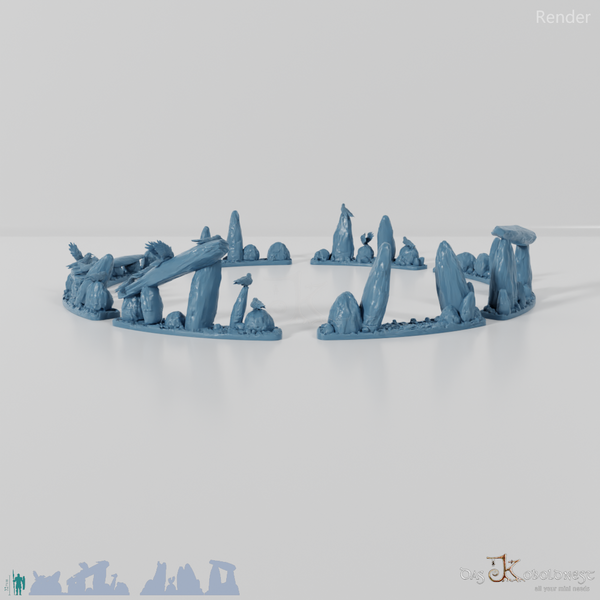 Großer Ritualkreis des Tiefenwalds - Vollständiger Steinkreis