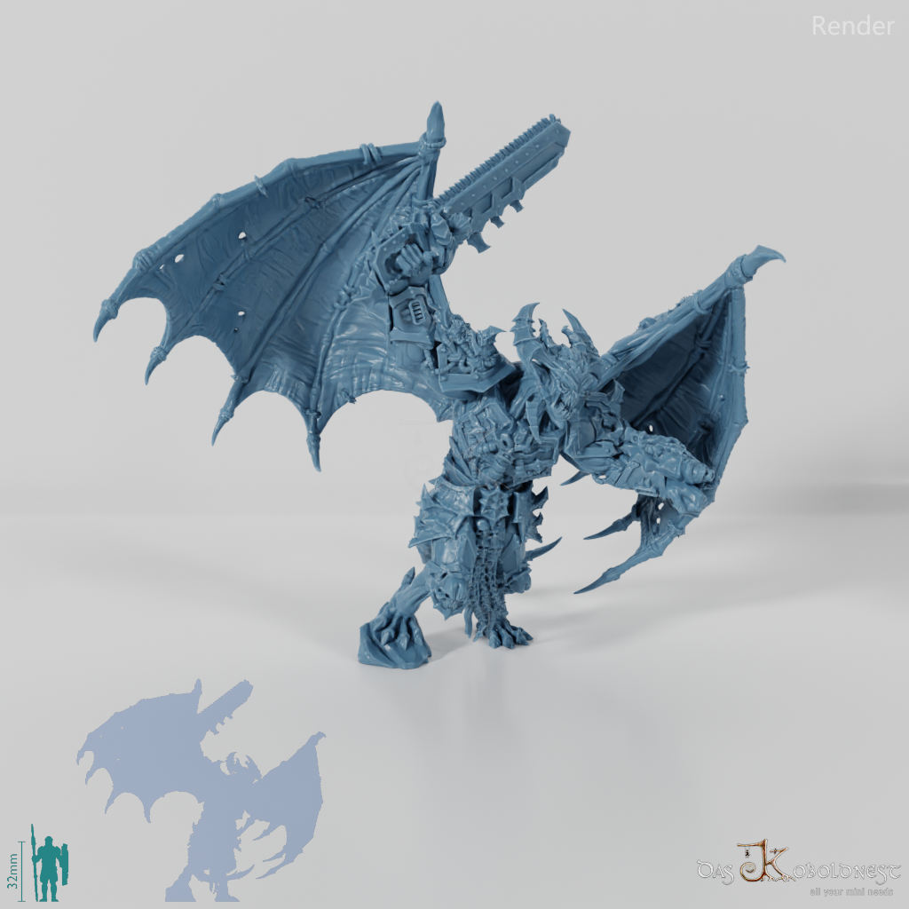 Void Horrors - Gladiator Demon Lord mit Kettenschwert und Blaster