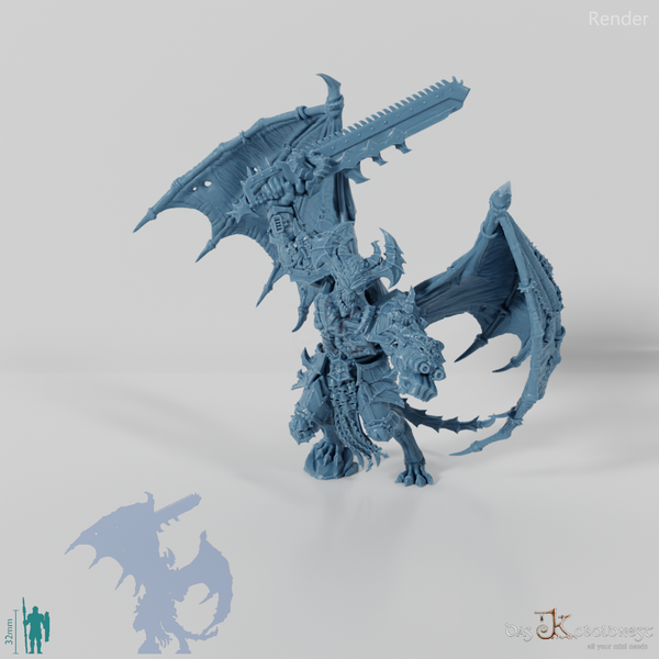 Void Horrors - Gladiator Demon Lord mit Kettenschwert und Blaster