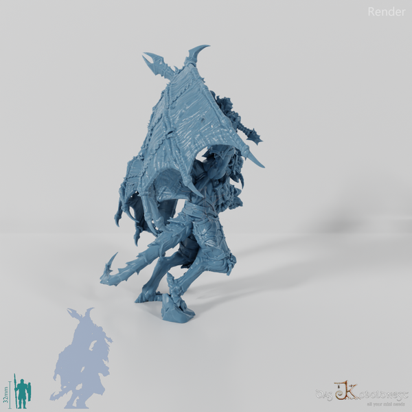 Void Horrors - Gladiator Demon Lord mit Schwert und Blaster