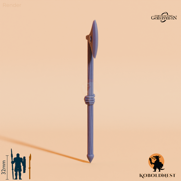Wüstenclan-Kriegsaxt B mit Hand