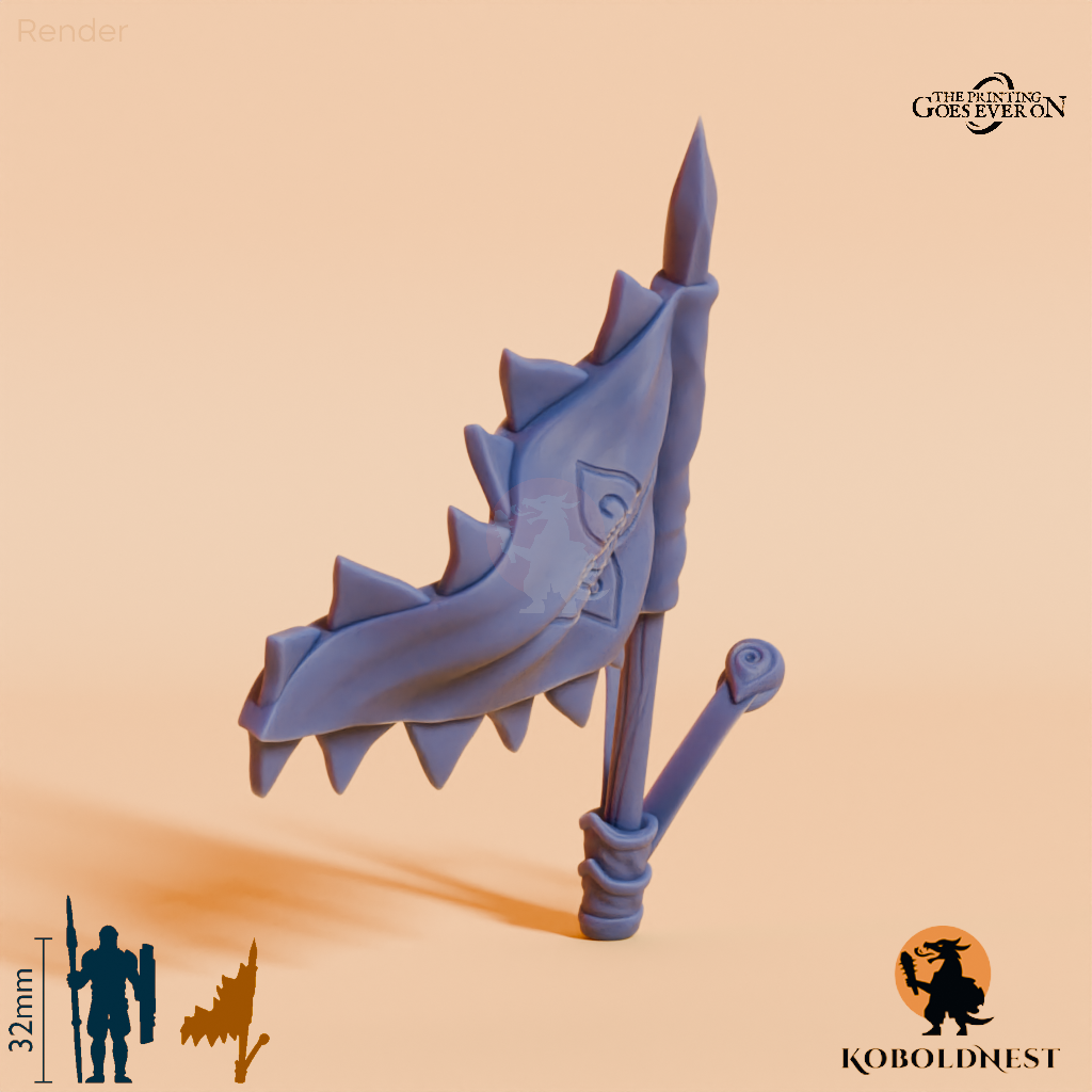 Wüstenclan-Rückenbanner T