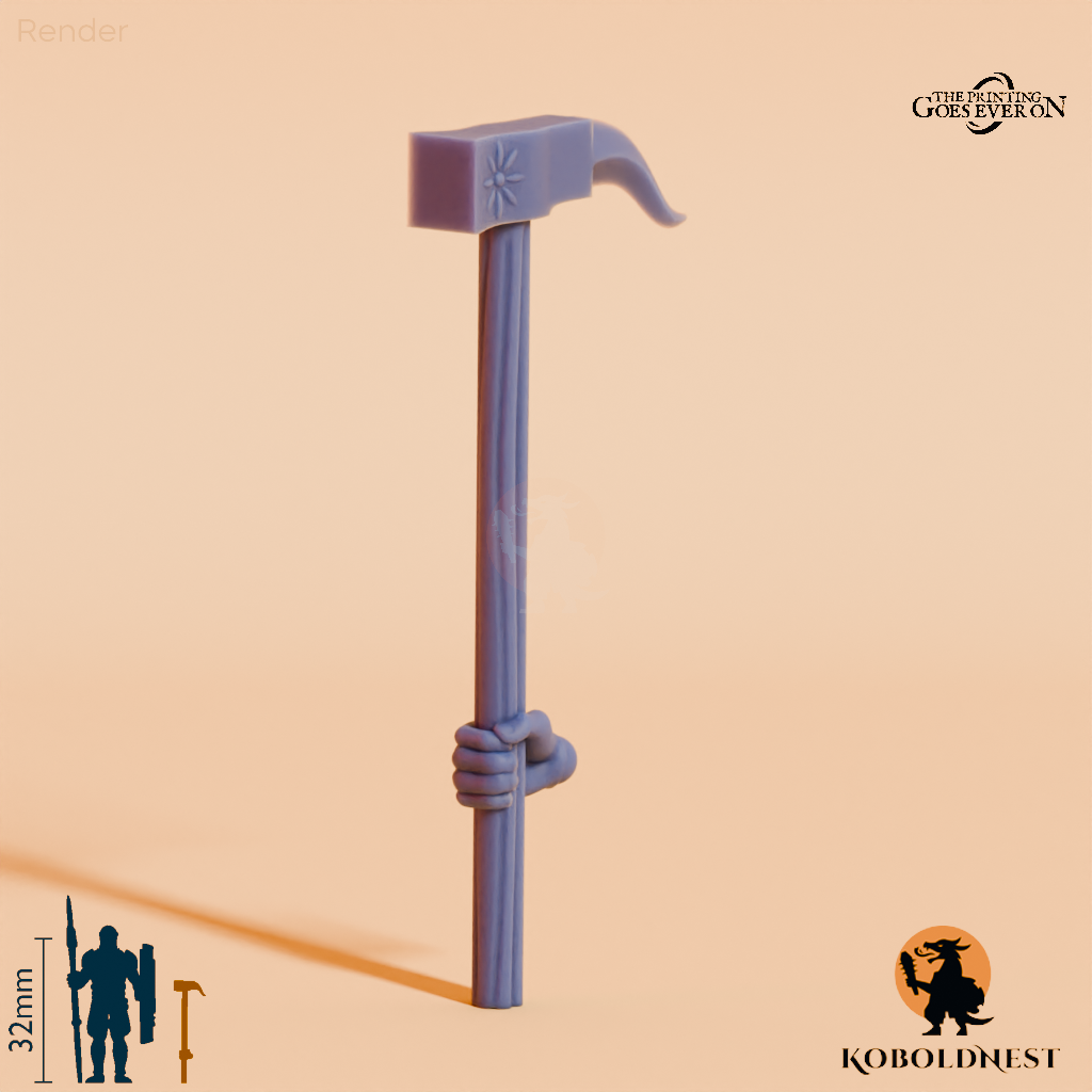 Wüstenclan-Hammer mit Hand