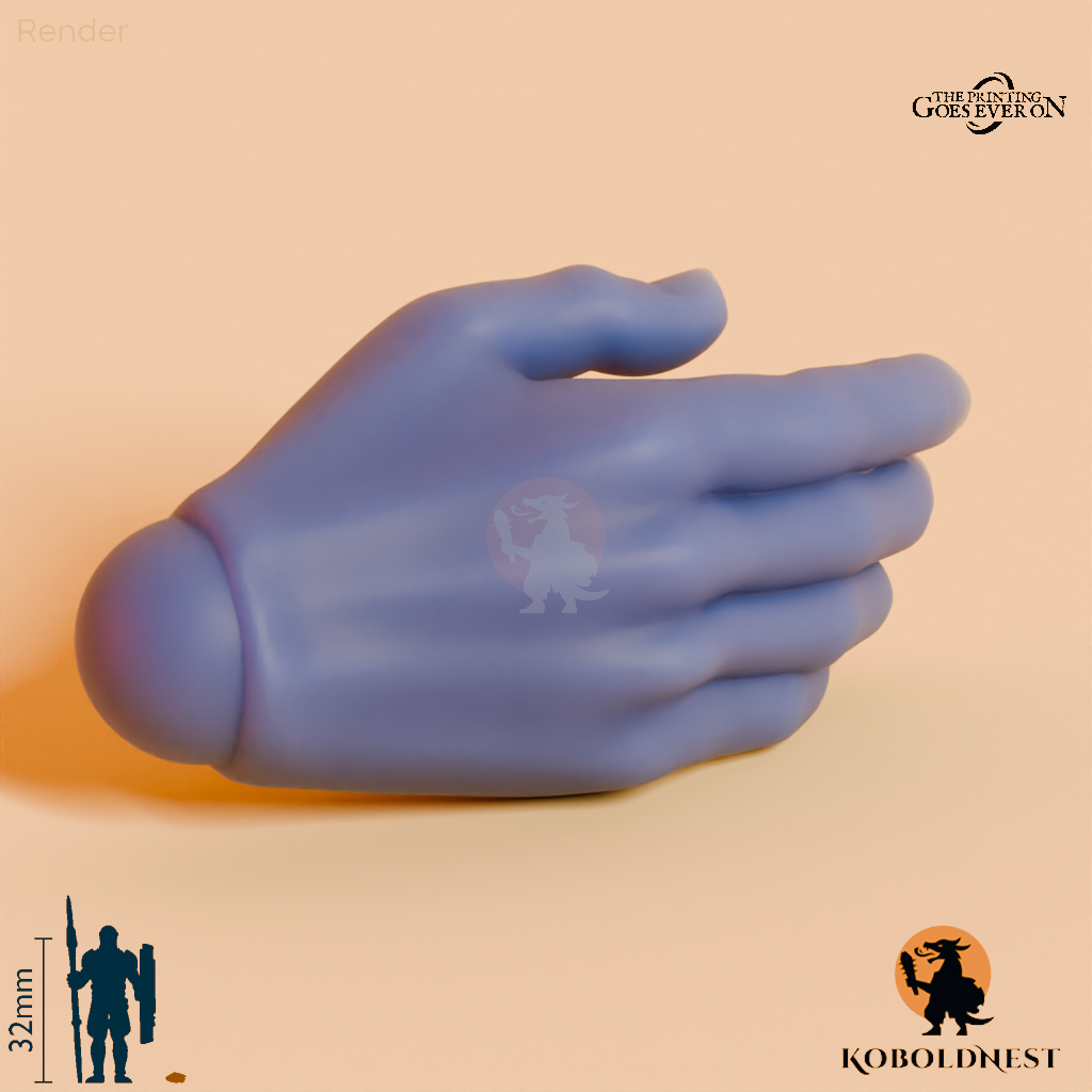 Wüstenclan-Hand, entspannt