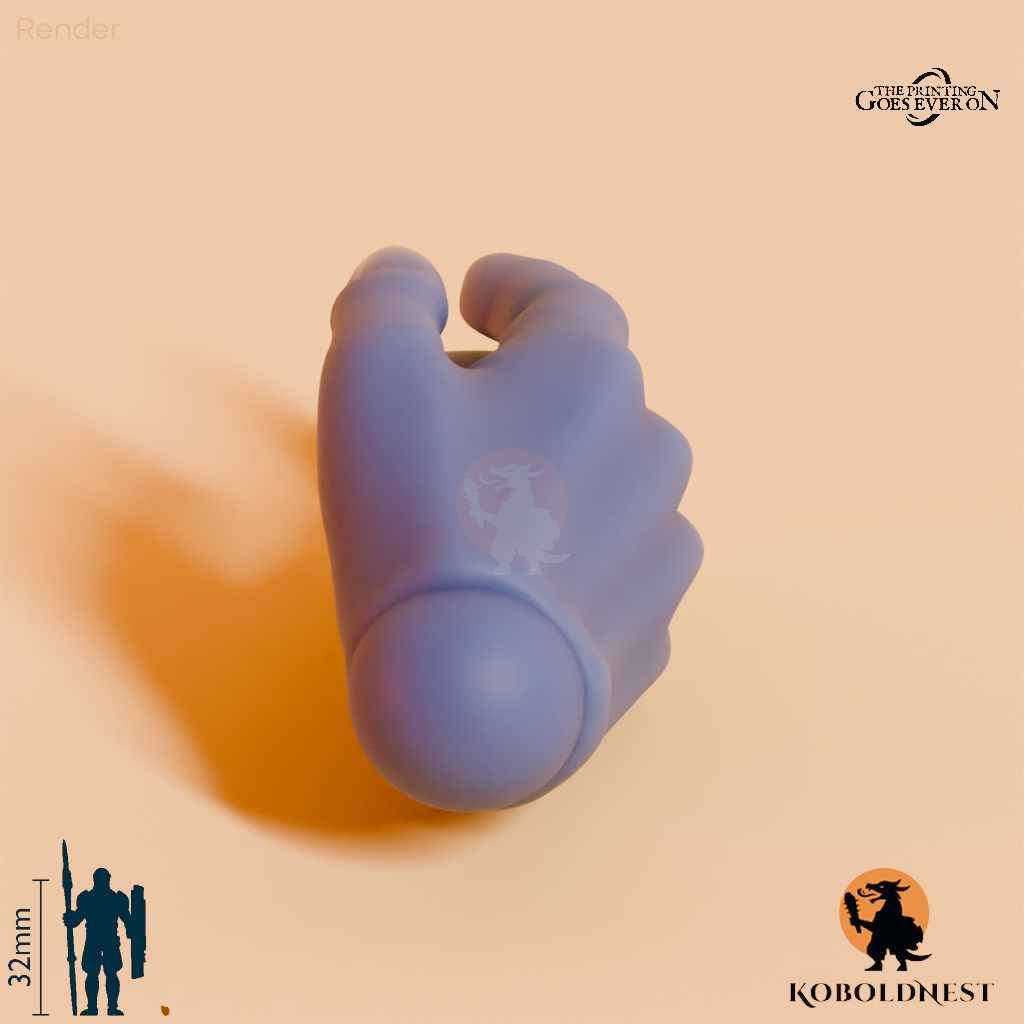 Wüstenclan-Hand, entspannt