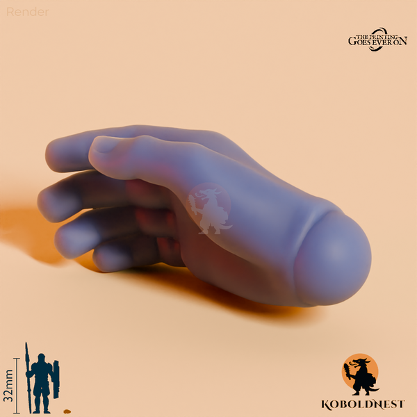 Wüstenclan-Hand, entspannt