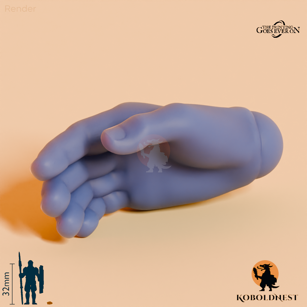Wüstenclan-Hand, entspannt