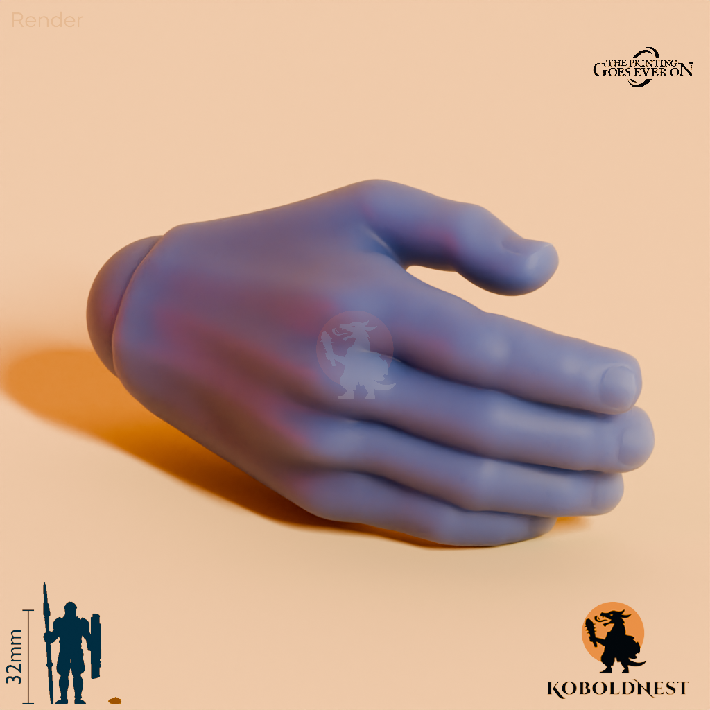 Wüstenclan-Hand, entspannt