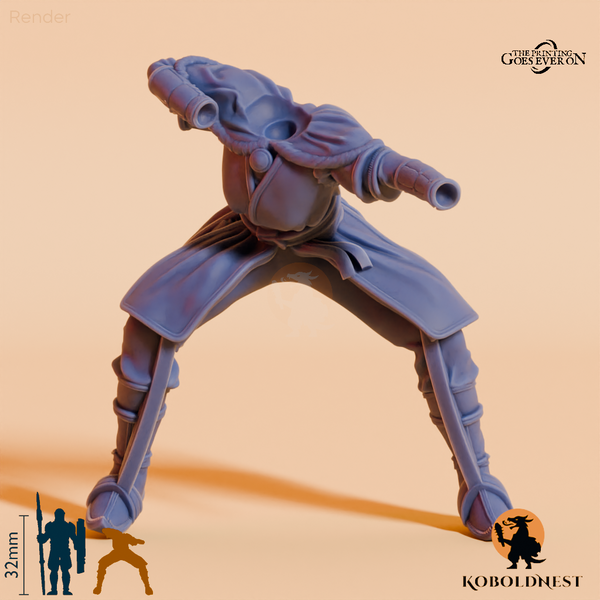 Modulare Wüstenclan Khanat-Bogenschützin A (Beritten)