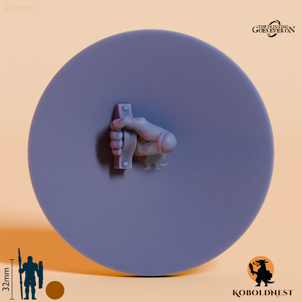 Wüstenclan-Schild A mit Hand