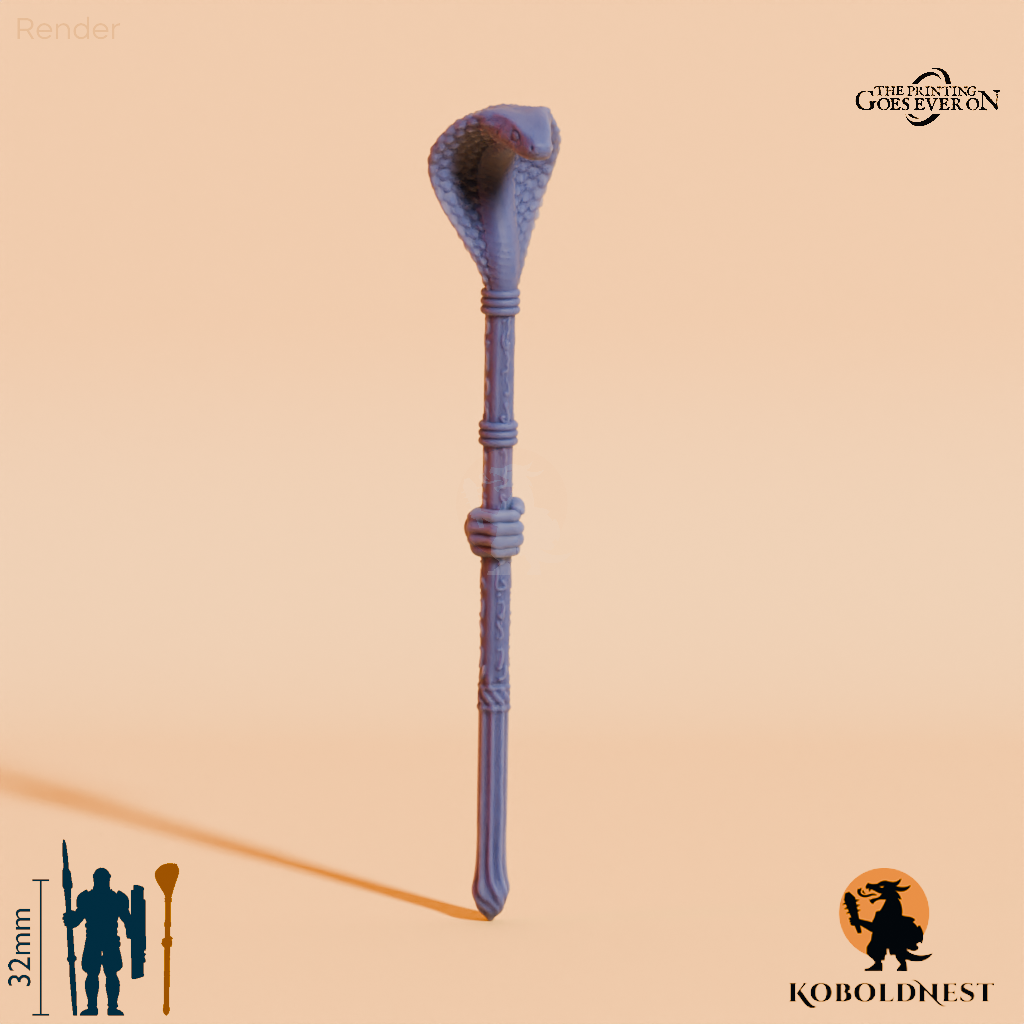 Wüstenclan-Stab A mit Hand