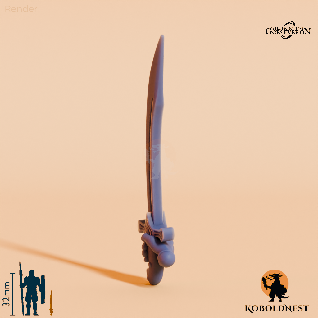 Wüstenclan-Schwert B mit Hand