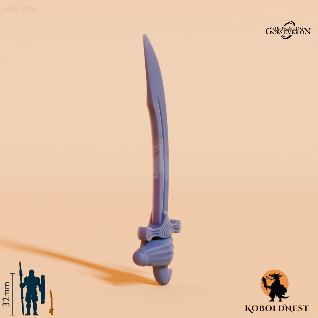 Wüstenclan-Schwert B mit Hand