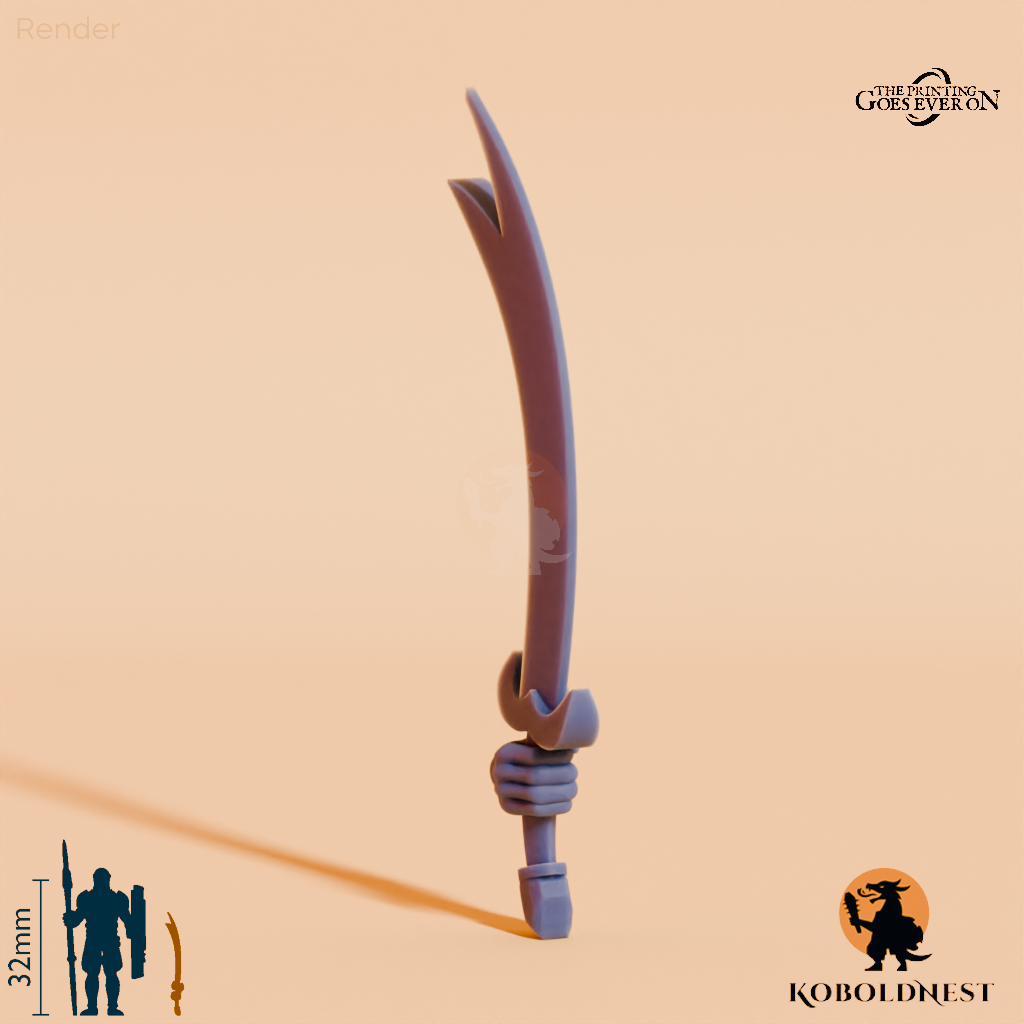 Wüstenclan-Schwert C mit Hand