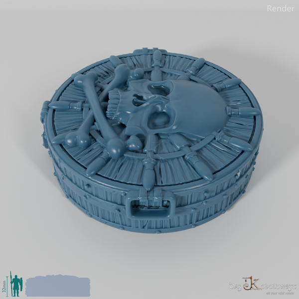 Würfelbox - Piratenschädel