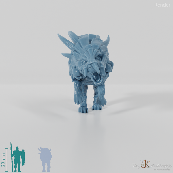 Gerüsteter Dinocrocuta 02