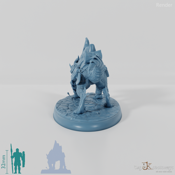 Kriegsdrache - Gesattelt 01