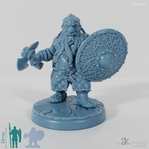 Zwergen-Axtkämpfer (Gambeson) - Komplettset