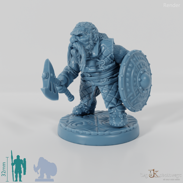 Zwergen-Axtkämpfer (Gambeson) - Komplettset